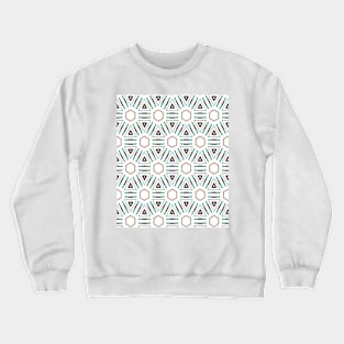 Turquoise geo 3 Crewneck Sweatshirt